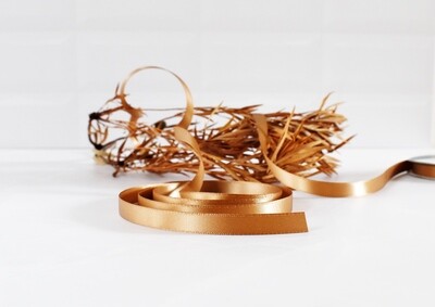 Satin Ribbon Luxury Sable 6 mm x 30 m