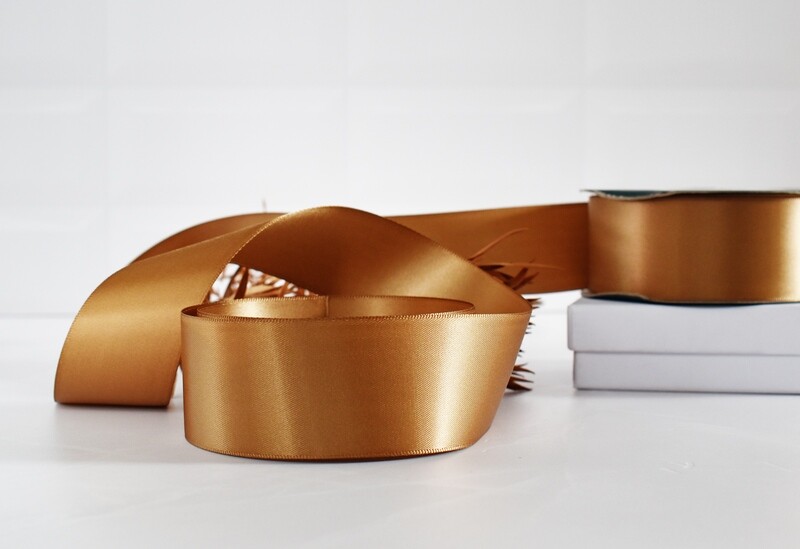 Satin Ribbon Luxury Sable 40 mm x 30 m