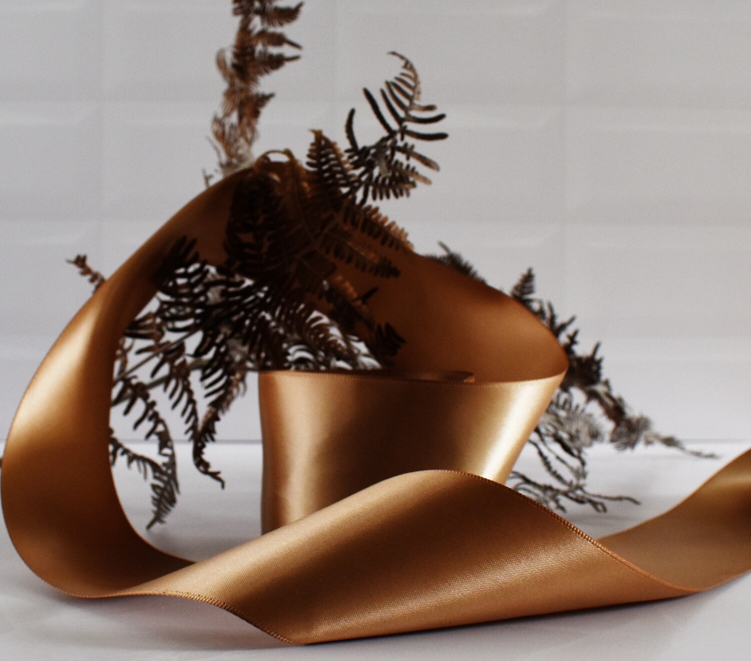 Satin Ribbon Luxury Sable 60 mm x 30 m
