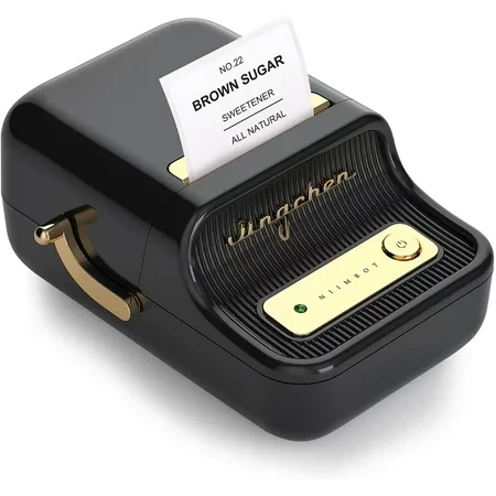 Niimbot B21 Portable Thermal Label Printer Black - including free label. (each)