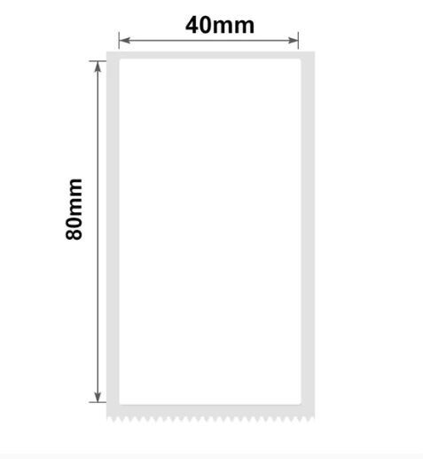 Niimbot B21/B3s - 80*40MM - 95 White Thermal Labels