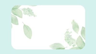 Niimbot B21/B3s - 50*30MM - 230 Green Leaf Thermal Labels