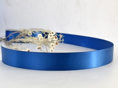 Satin Ribbon Luxury Navy 25 mm x 30 m (double faced)