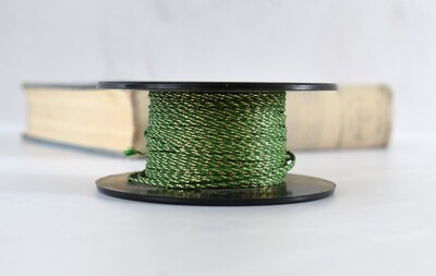 Bakers Twine 75 m x 2 mm - Green/Gold (ea)