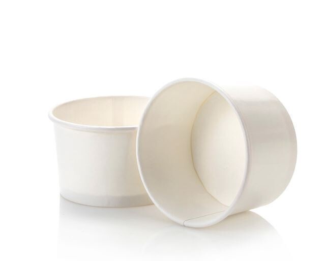 Tub Ice Cream Gelato 120 ml- White (50 pc)