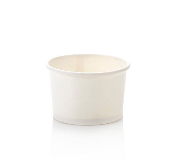 Tub Ice Cream Gelato 150 ml- White (50 pc)5 oz