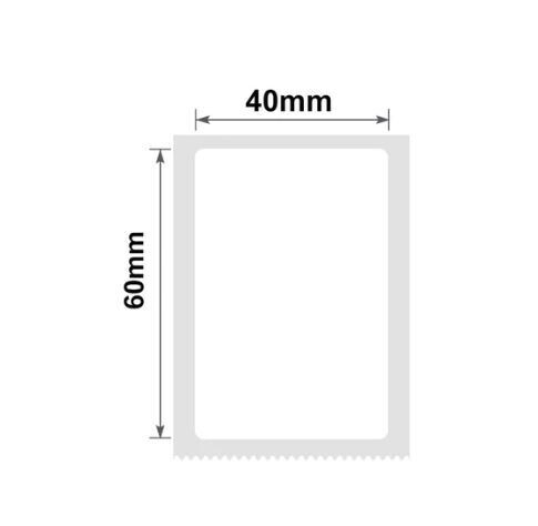 Niimbot B21/B3s - 60*40MM - 125 White Thermal Labels
