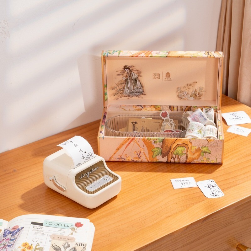 Niimbot B21 Portable Thermal Label Printer Cream - including free label. (each)