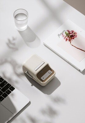 Niimbot B21 Portable Thermal Label Printer Cream - including free label. (each)