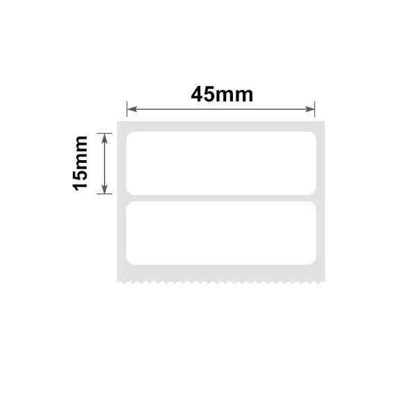 Niimbot B21/B3s - 15*45MM/2 - 460 White Thermal Labels