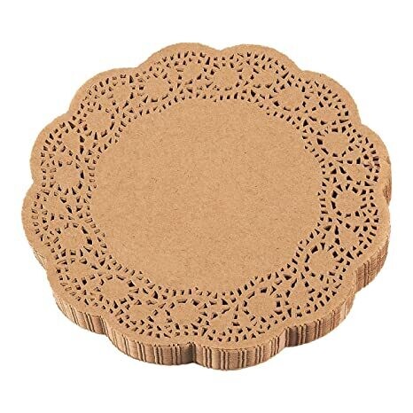 Doilies Round 5.5&quot;(13.5x13.5cm) Natural (Qty48)