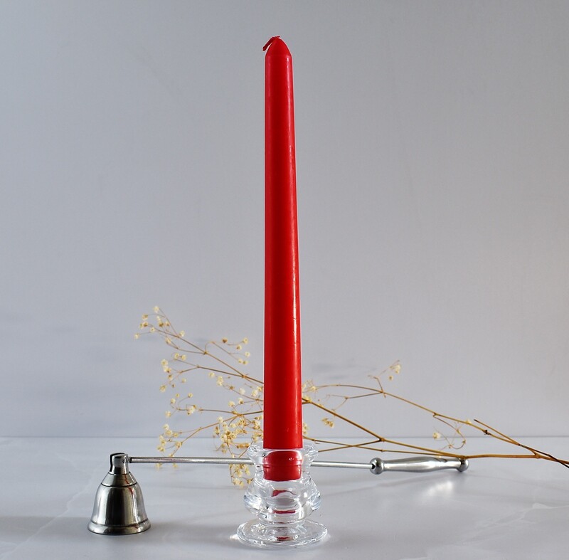 Dinner Candle Taper 2.2 x 25 cm ±9hrs Burn - Red (ea)