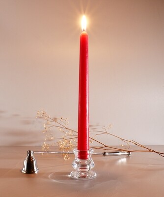 Dinner Candle Taper 2.2 x 25 cm ±9hrs Burn - Red (ea)