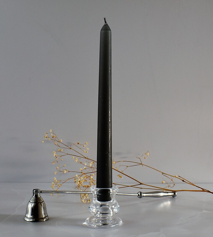 Dinner Candle Taper 2.2 x 25 cm ±9hrs Burn - Black (ea)