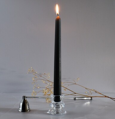 Dinner Candle Taper 2.2 x 25 cm ±9hrs Burn - Black (ea)