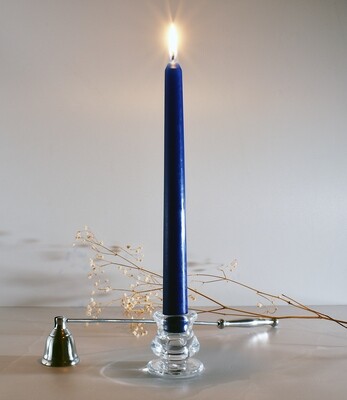 Dinner Candle Taper 2.2 x 25 cm ±9hrs Burn - Dark Blue (ea)