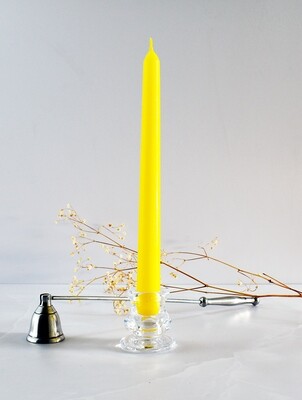 Dinner Candle Taper 2.2 x 25 cm ±9hrs Burn - Yellow (ea)