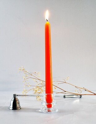 Dinner Candle Taper 2.2 x 25 cm ±9hrs Burn - Orange (ea)
