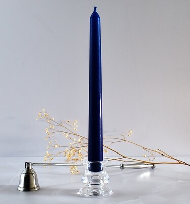 Dinner Candle Taper 2.2 x 25 cm ±9hrs Burn - Dark Blue (ea)