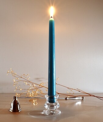 Dinner Candle Taper 2.2 x 25 cm ±9hrs Burn - Turquoise (ea)
