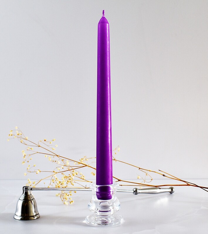 Dinner Candle Taper 2.2 x 25 cm ±9hrs Burn - Lilac (ea)