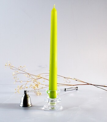 Dinner Candle Taper 2.2 x 25 cm ±9hrs Burn - Lime Green (ea)