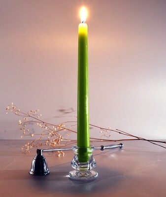 Dinner Candle Taper 2.2 x 25 cm ±9hrs Burn - Lime Green (ea)