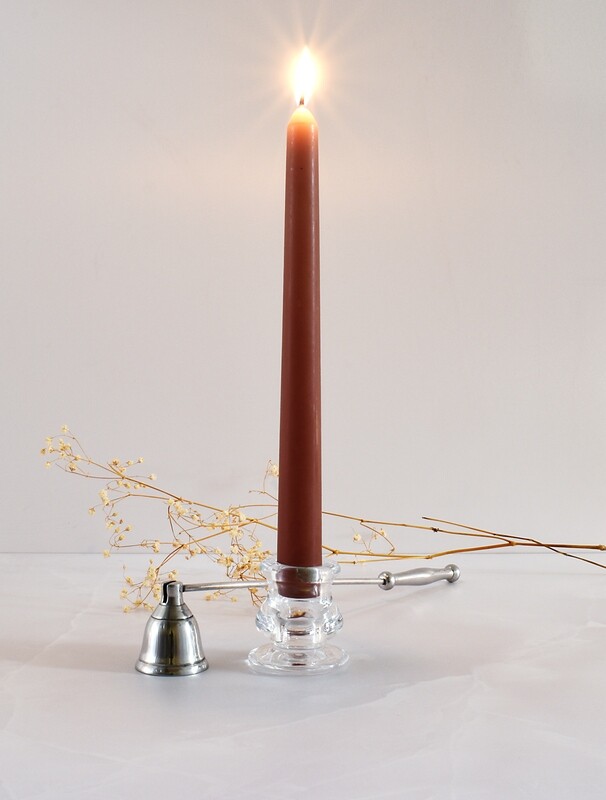 Dinner Candle Taper 2.2 x 25 cm ±9hrs Burn - Mocha (ea)