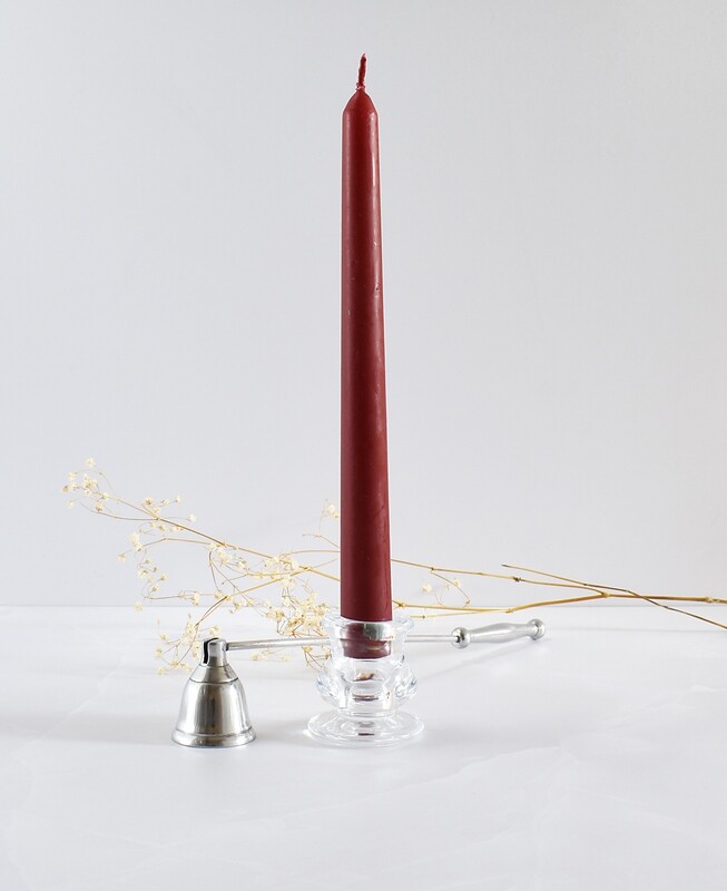 Dinner Candle Taper 2.2 x 25 cm ±9hrs Burn - Wine Red (ea)