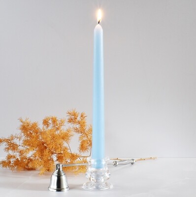 Dinner Candle Taper 2.2 x 25 cm ±9hrs Burn - Baby Blue (ea)