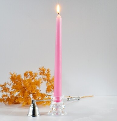 Dinner Candle Taper 2.2 x 25 cm ±9hrs Burn - Baby Pink (ea)