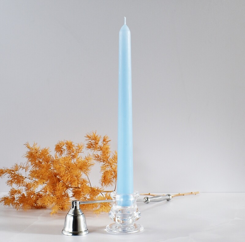 Dinner Candle Taper 2.2 x 25 cm ±9hrs Burn - Baby Blue (ea)