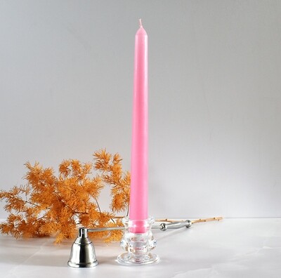 Dinner Candle Taper 2.2 x 25 cm ±9hrs Burn - Baby Pink (ea)