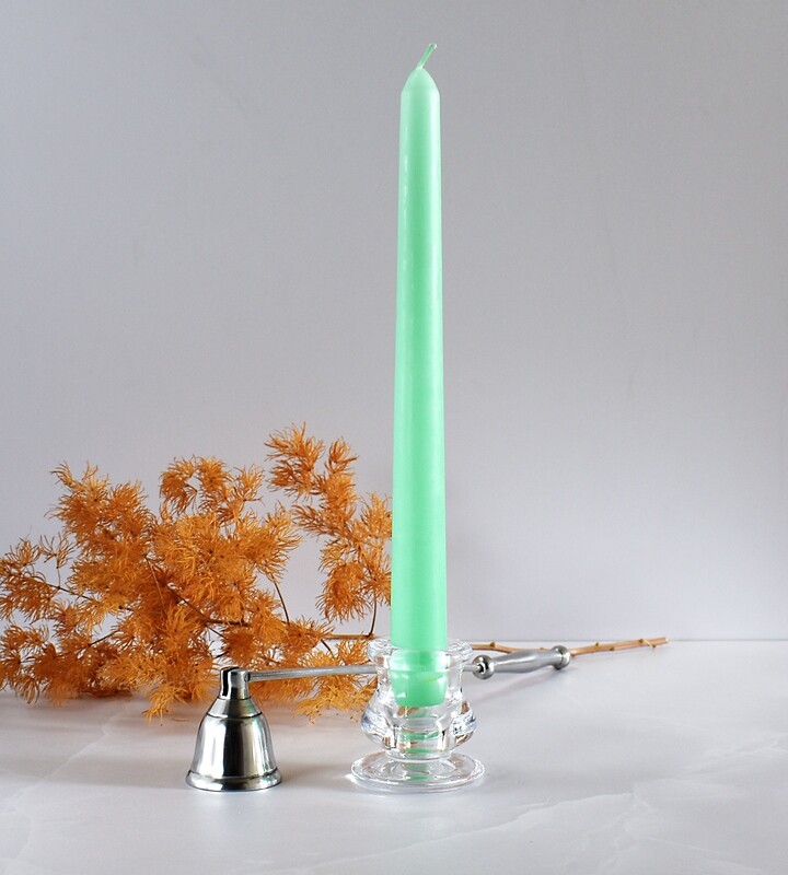 Dinner Candle Taper 2.2 x 25 cm ±9hrs Burn - Mint Green (ea)