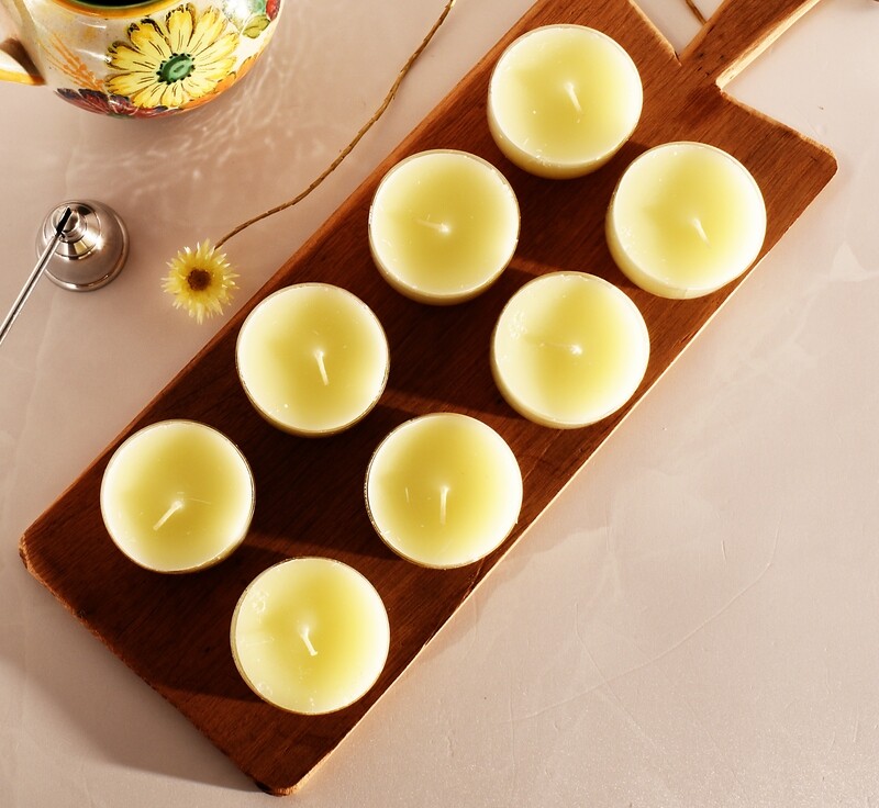 Tealight Candle Citronella Maxi Clear Cup ±8hrs (8pk)