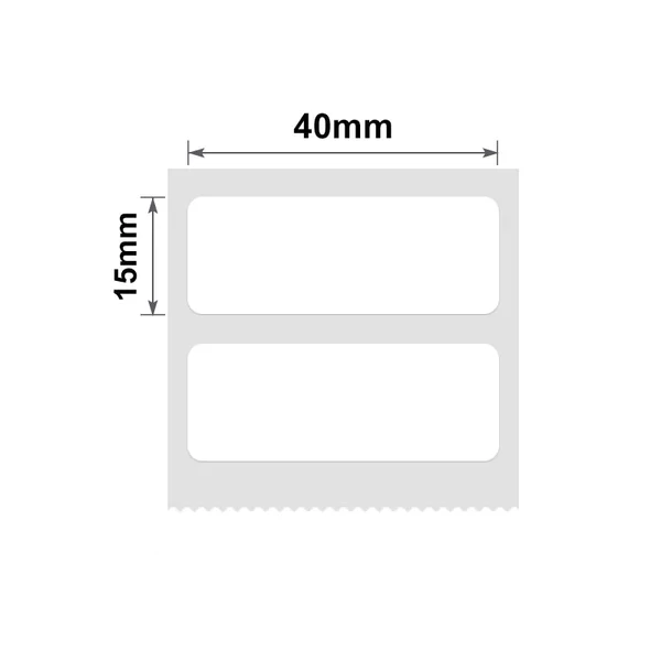 Niimbot B21/B3s - 15*40MM/2 - 460 White Thermal Labels