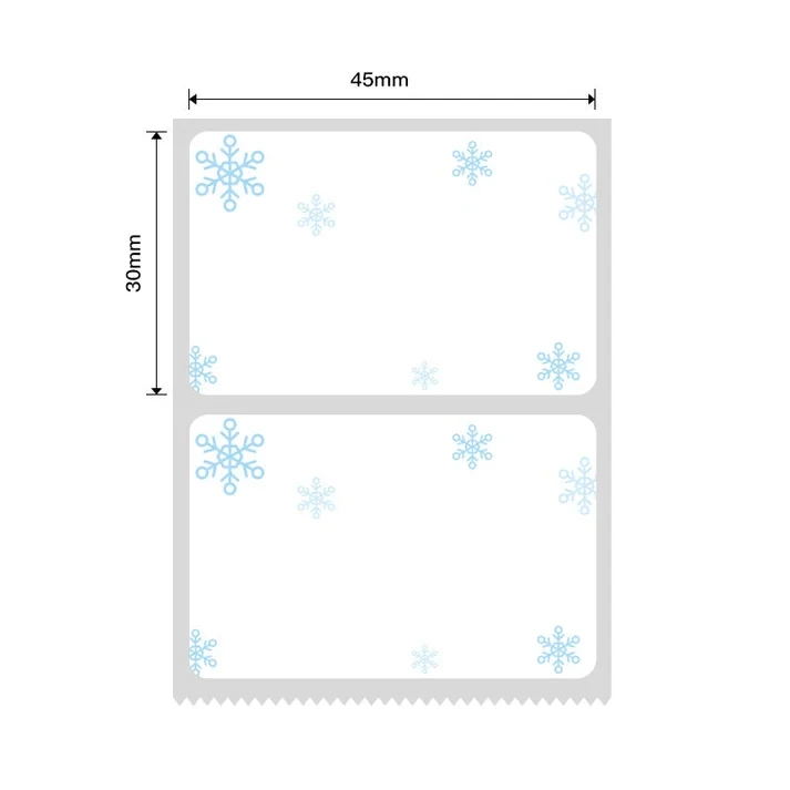 Niimbot B21/B3s - 45*30MM - 230 Snow Blue Thermal Labels