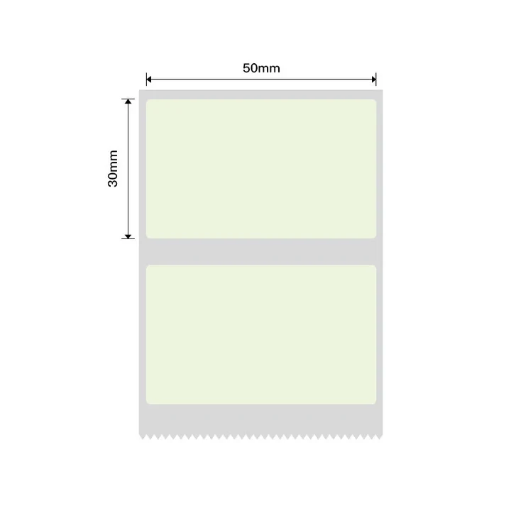 Niimbot B21/B3s - 50*30MM - 230 Solid Green Thermal Labels