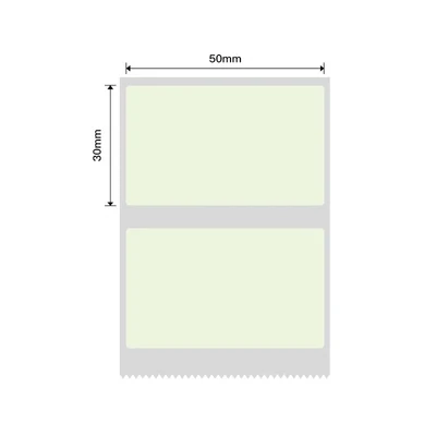 Niimbot B21/B3s - 50*30MM - 230 Solid Green Thermal Labels