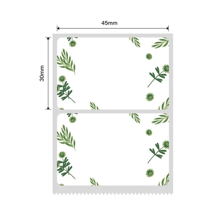 Niimbot B21/B3s - 45*30MM - 230 Plant Design Thermal Labels