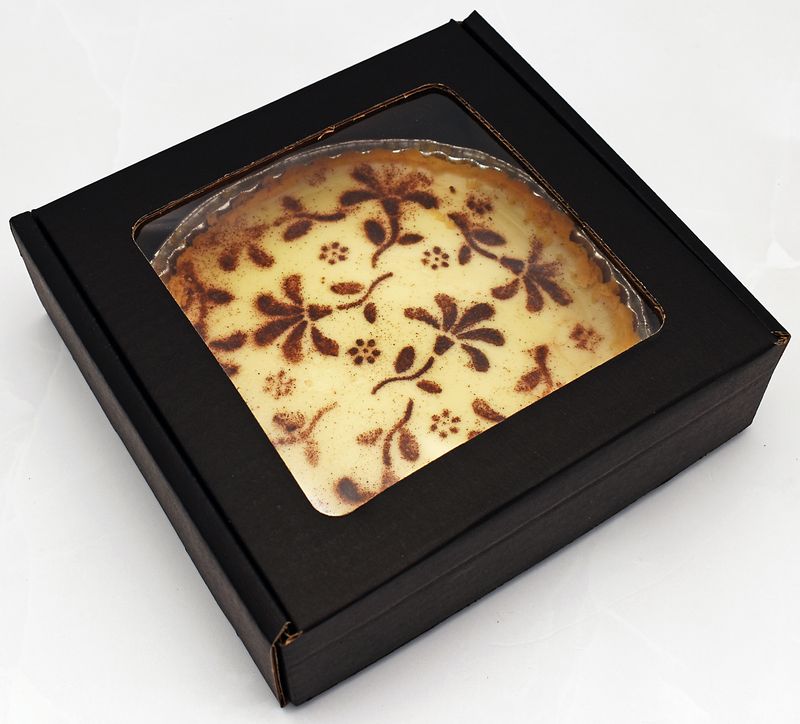 Corrugated Cake Box Window Tuck In Black Med 21x21x6 cm (each)