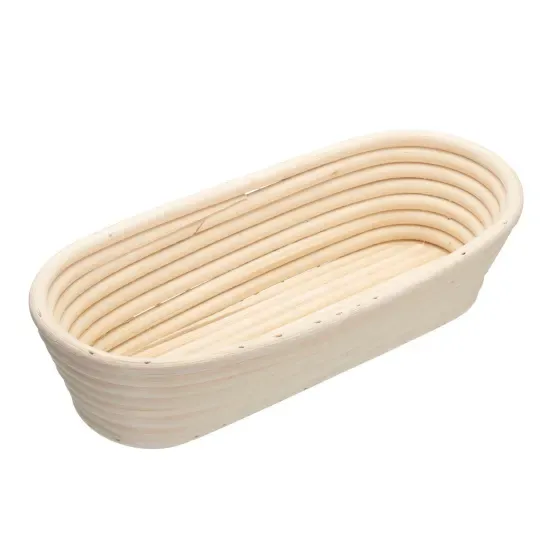 HM Bread Proving Rattan Basket Oval 27cm x 14cm