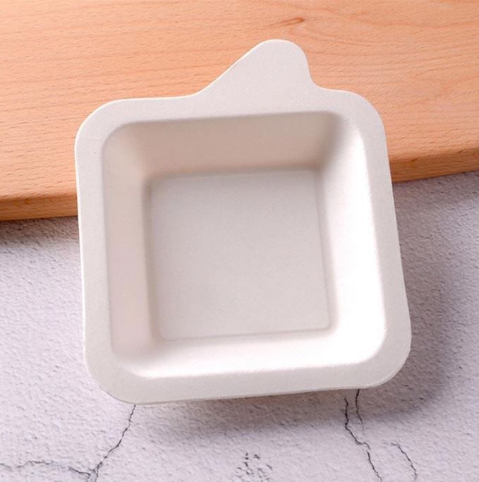 Sugarcane Plate Square 133x112x15mm (Qty50)