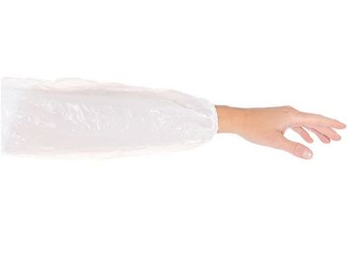 Disposable Plastic Sleeve Protector White  (pack of 100)