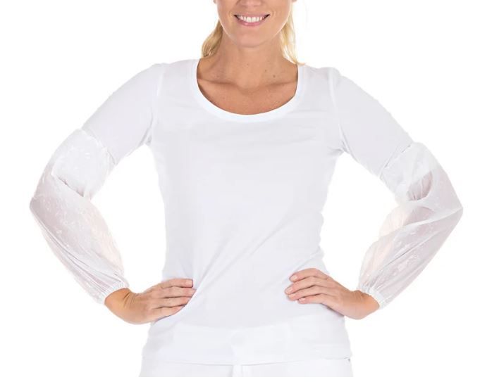 Disposable Plastic Sleeve Protector White  (pack of 100)
