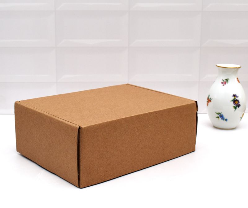 Corrugated Hinge Lid Box Medium 195x130x55mm (ea)