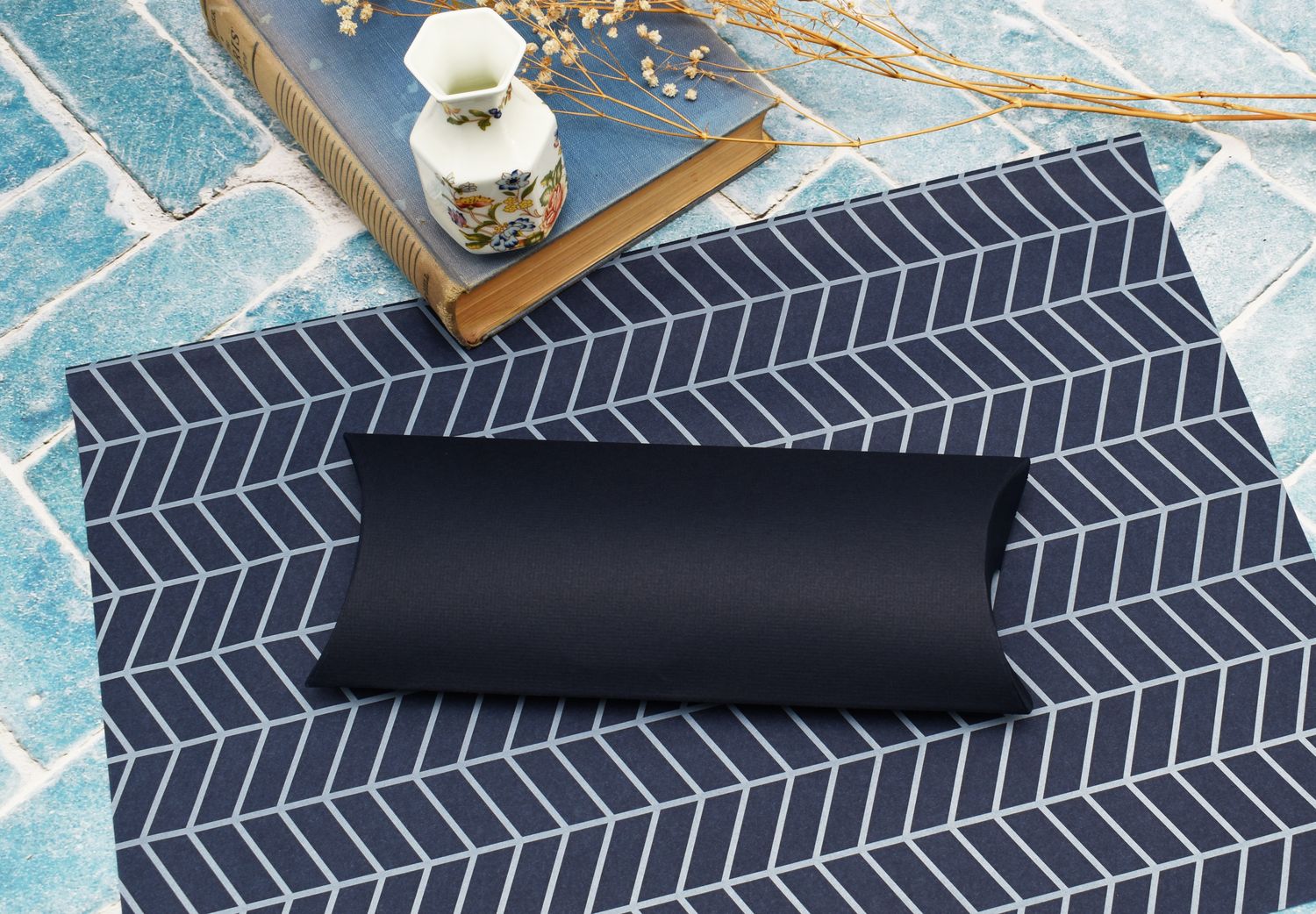 Pillow Box X-Large 210 x 90 x 30 mm - Navy Blue