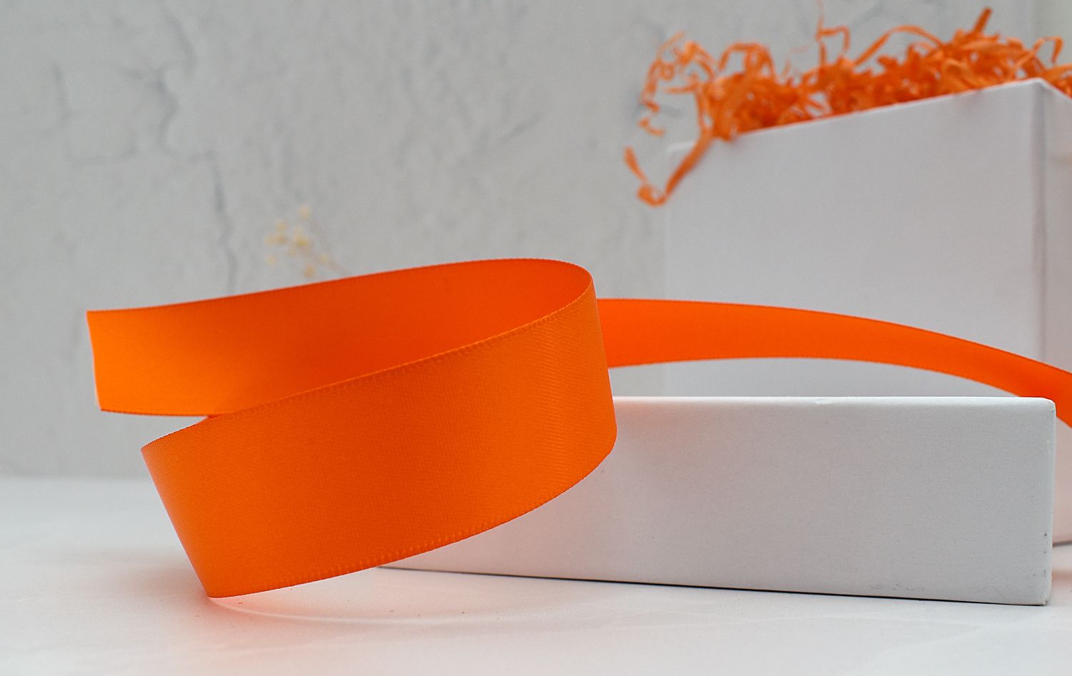 Satin Luxury Pumpkin 25mm x 30m