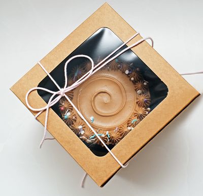 Smash Cake Box Window 6 x 6 x 6 Eco Brown (ea)