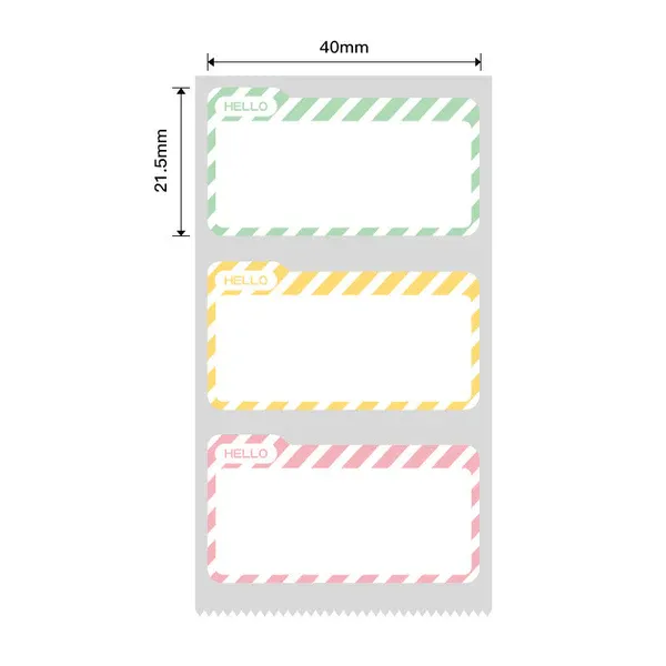 Niimbot B21/B3s - 40*21.5MM - 300 Thermal Label Hello Design